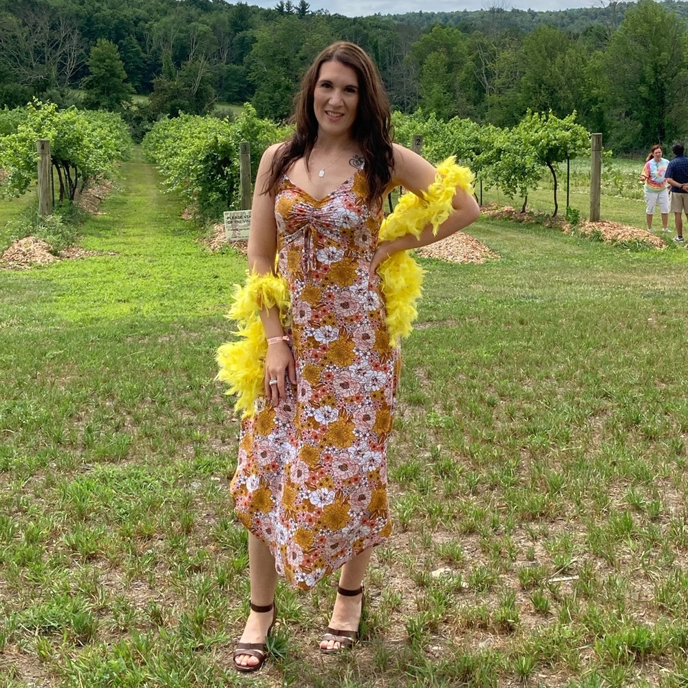 Yellow Floral Dress